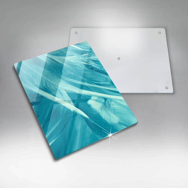 Deska kuchenna szklana Delikatne piórka