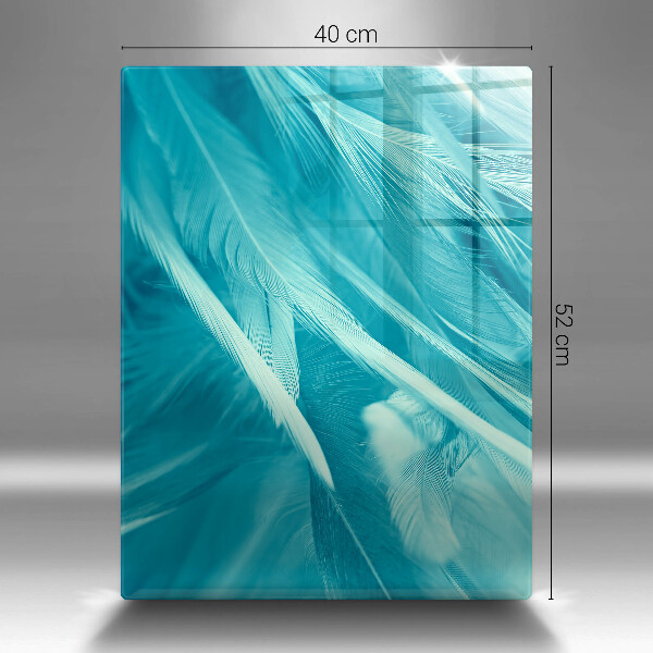 Deska kuchenna szklana Delikatne piórka