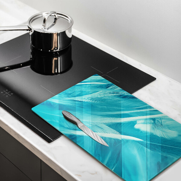 Deska kuchenna szklana Delikatne piórka