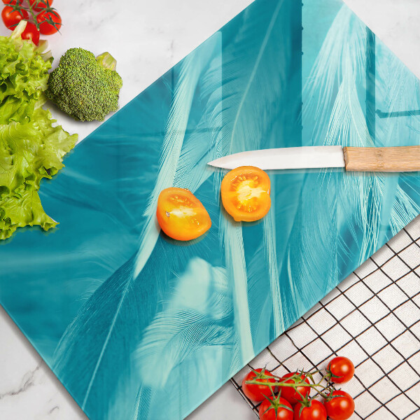 Deska kuchenna szklana Delikatne piórka