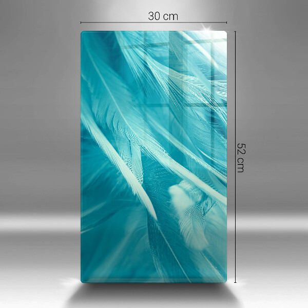 Deska kuchenna szklana Delikatne piórka