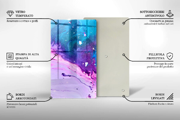 Deska kuchenna szklana Abstrakcja tusze