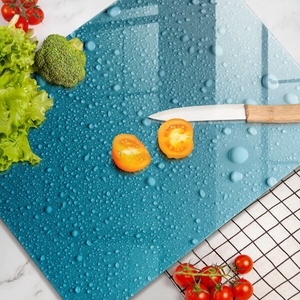 Deska kuchenna szklana Krople wody