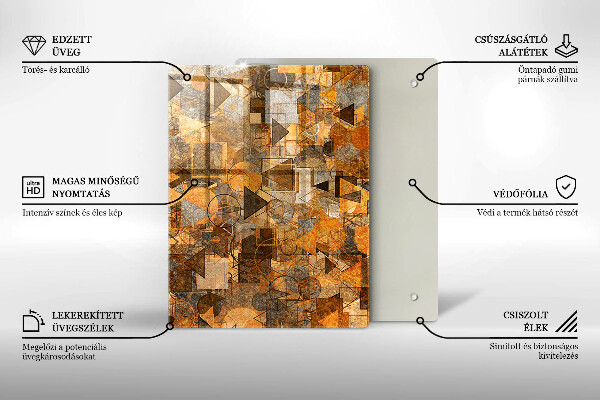 Deska kuchenna szklana Krople wody