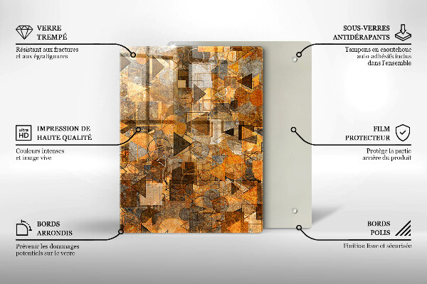 Deska kuchenna szklana Krople wody