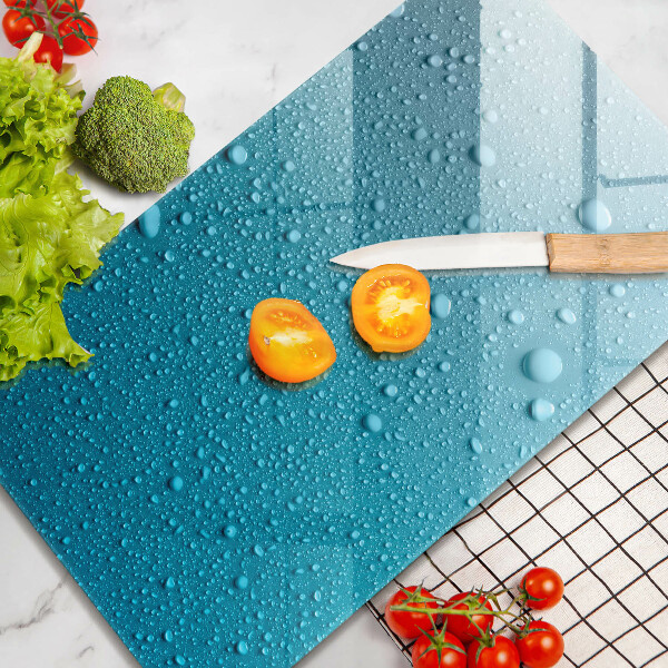 Deska kuchenna szklana Krople wody