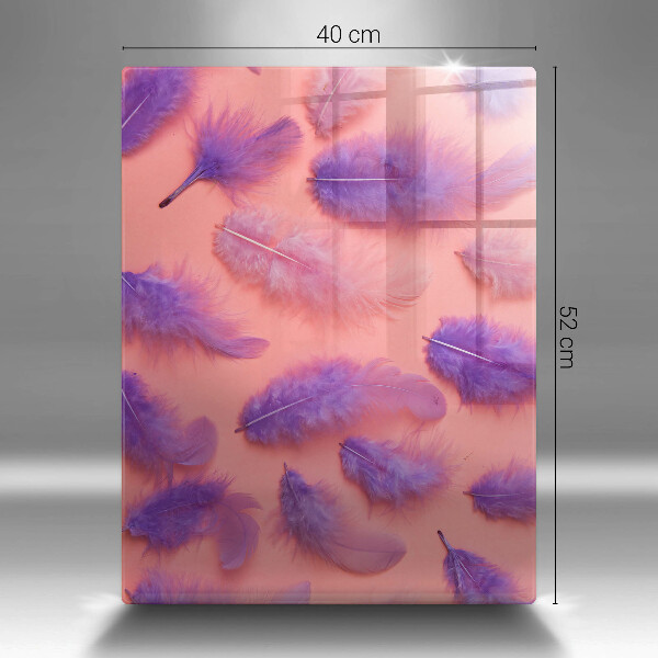 Deska kuchenna szklana Puchate piórka