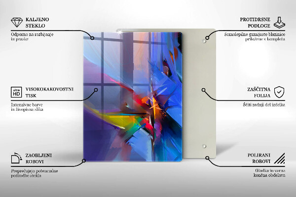 Deska kuchenna szklana Puchate piórka