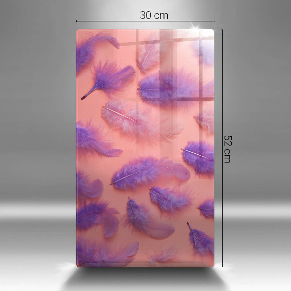 Deska kuchenna szklana Puchate piórka