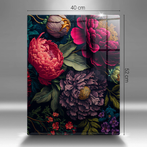 Deska kuchenna szklana Piękne kwiaty