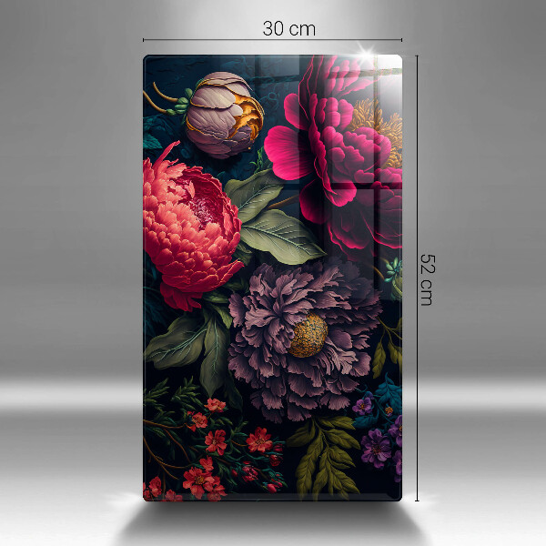 Deska kuchenna szklana Piękne kwiaty