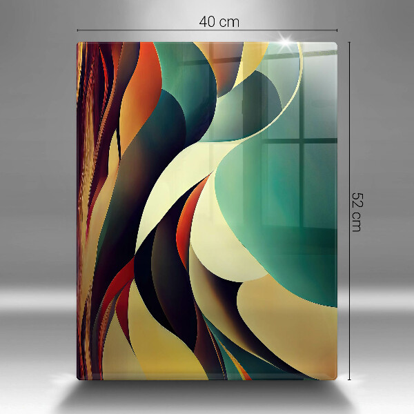 Deska kuchenna szklana Abstrakcja kształtów