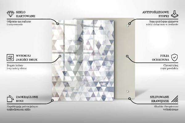 Deska kuchenna szklana Abstrakcja kształtów