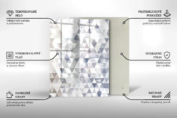 Deska kuchenna szklana Abstrakcja kształtów