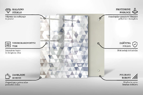 Deska kuchenna szklana Abstrakcja kształtów