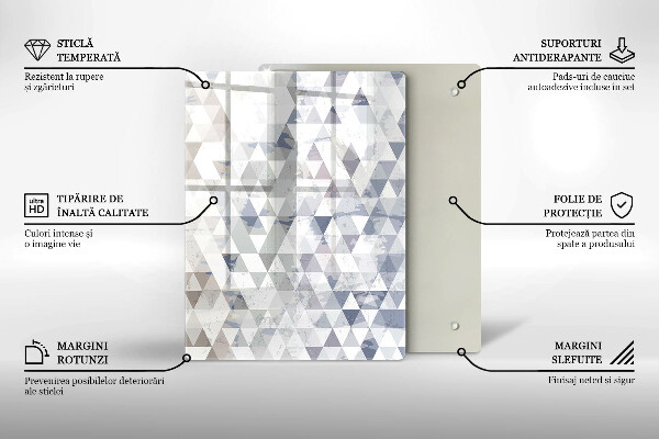 Deska kuchenna szklana Abstrakcja kształtów