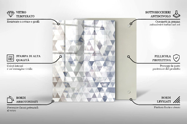 Deska kuchenna szklana Abstrakcja kształtów