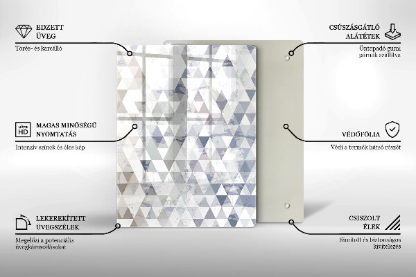 Deska kuchenna szklana Abstrakcja kształtów