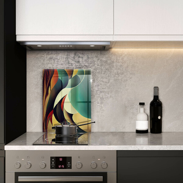 Deska kuchenna szklana Abstrakcja kształtów
