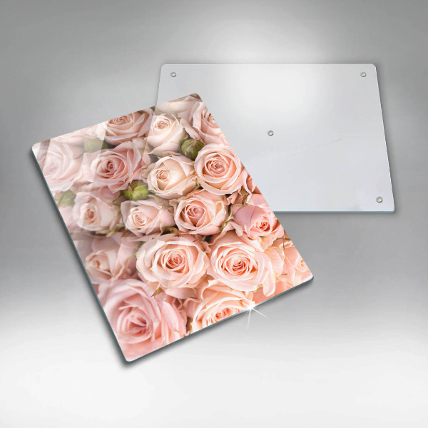 Deska kuchenna szklana Bukiet delikatne róże