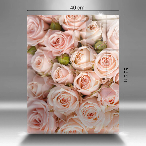 Deska kuchenna szklana Bukiet delikatne róże