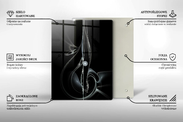 Deska kuchenna szklana Bukiet delikatne róże