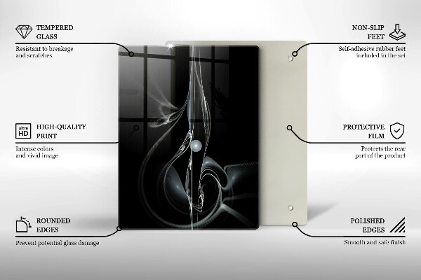 Deska kuchenna szklana Bukiet delikatne róże