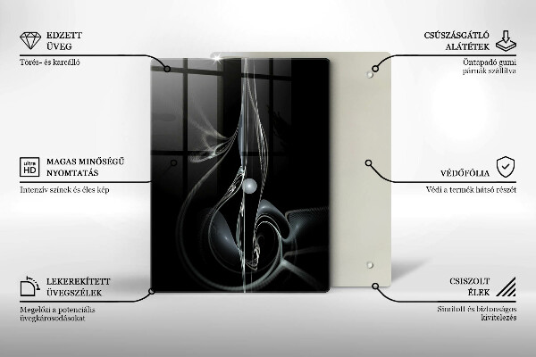 Deska kuchenna szklana Bukiet delikatne róże