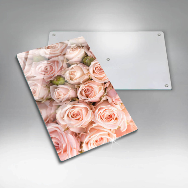 Deska kuchenna szklana Bukiet delikatne róże
