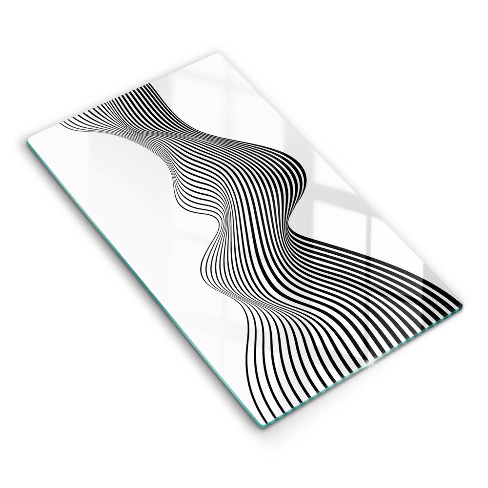 Deska kuchenna szklana Linearna abstrakcja