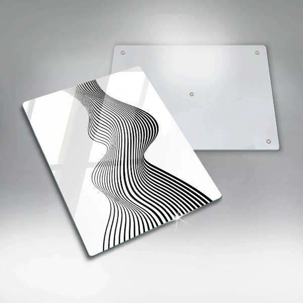 Deska kuchenna szklana Linearna abstrakcja