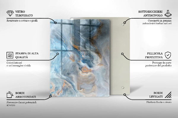 Deska kuchenna szklana Linearna abstrakcja