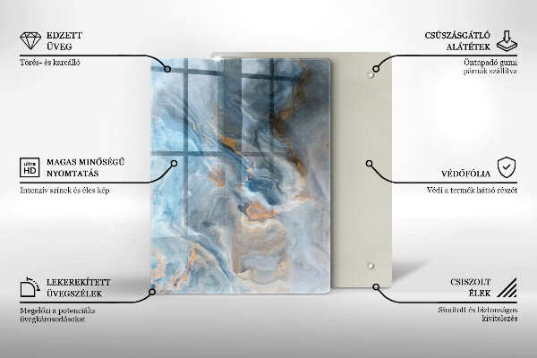 Deska kuchenna szklana Linearna abstrakcja