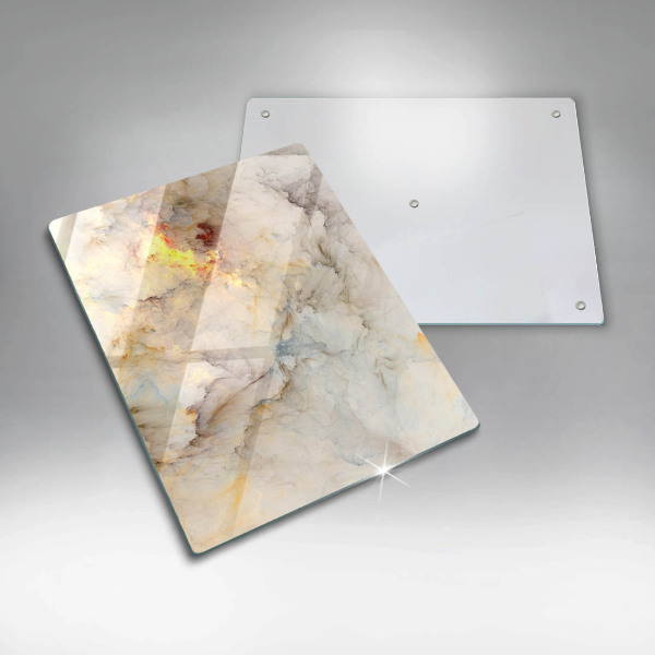 Deska kuchenna szklana Tekstura marmur ze złotem