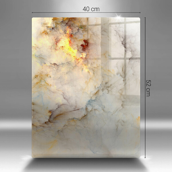 Deska kuchenna szklana Tekstura marmur ze złotem