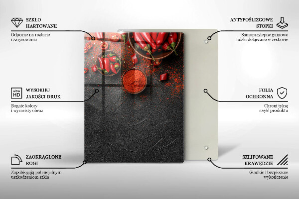 Deska kuchenna szklana Tekstura marmur ze złotem