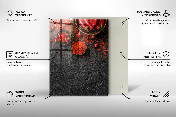 Deska kuchenna szklana Tekstura marmur ze złotem