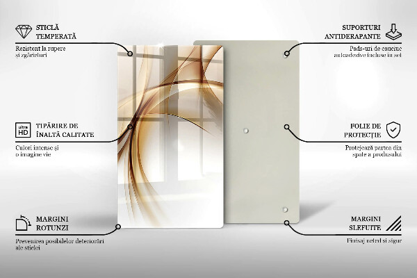 Deska kuchenna szklana Abstrakcja kształty
