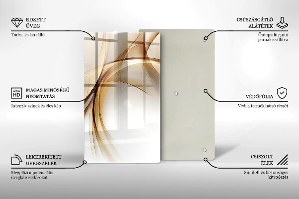 Deska kuchenna szklana Abstrakcja kształty