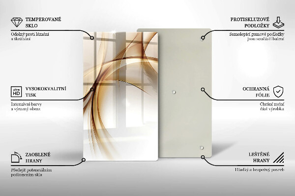 Deska kuchenna szklana Abstrakcja kształty