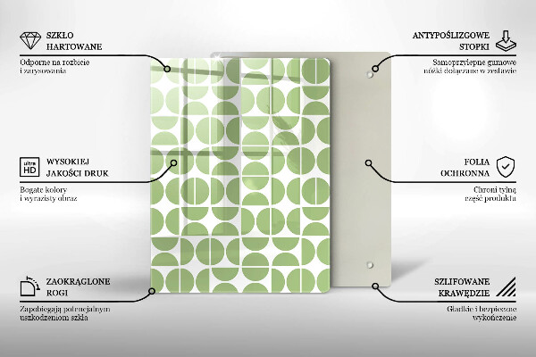 Deska kuchenna szklana Abstrakcja kształty