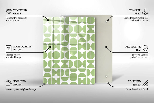 Deska kuchenna szklana Abstrakcja kształty