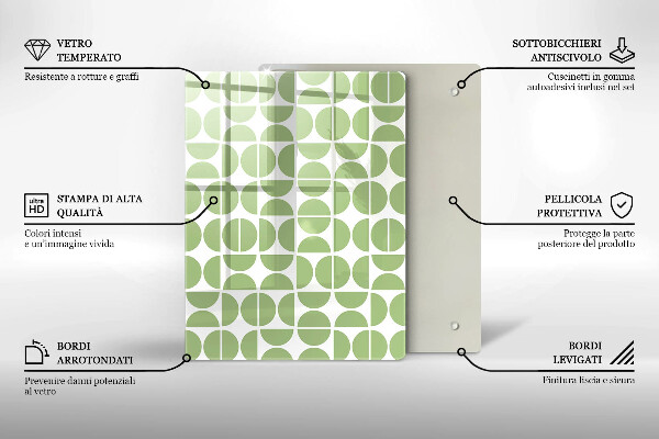 Deska kuchenna szklana Abstrakcja kształty