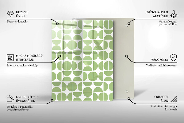 Deska kuchenna szklana Abstrakcja kształty