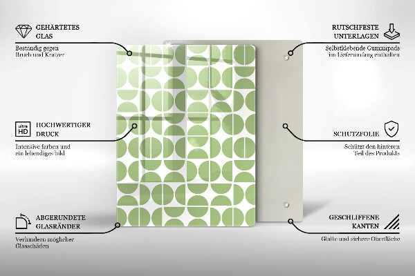 Deska kuchenna szklana Abstrakcja kształty