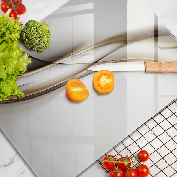 Deska kuchenna szklana Łagodne linie abstrakcja