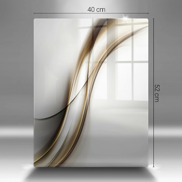Deska kuchenna szklana Łagodne linie abstrakcja