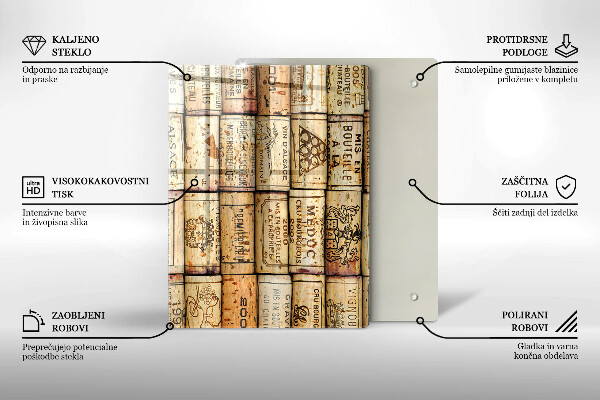 Deska kuchenna szklana Łagodne linie abstrakcja