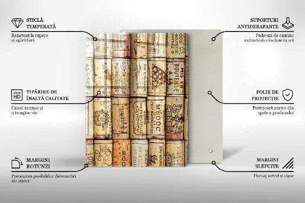 Deska kuchenna szklana Łagodne linie abstrakcja