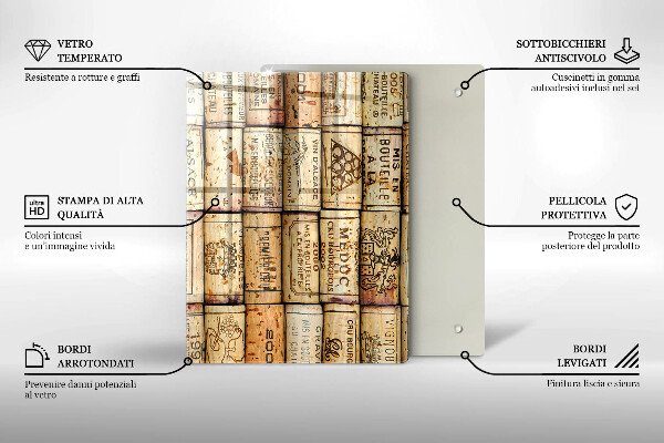 Deska kuchenna szklana Łagodne linie abstrakcja